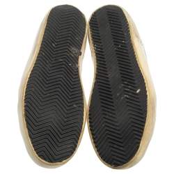 Pre Owned Golden Goose White Graphics Print Superstar Low Top Sneakers Size 38