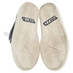 Pre Owned Golden Goose Black Leather Studded Low Top Sneakers Size 38