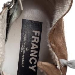 Golden Goose Dark Beige Suede Mid Star Sneakers Size 43