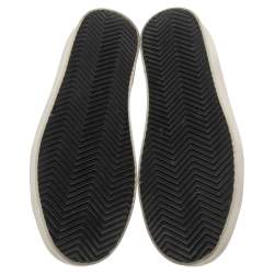 Pre Owned Golden Goose White Leather Crystal Embellished Hi Star Low Top Sneakers Size 36