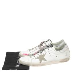 Pre Owned Golden Goose Multicolor Leather Superstar Low Top Sneakers Size 41