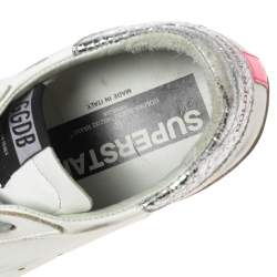 Pre Owned Golden Goose Multicolor Leather Superstar Low Top Sneakers Size 41