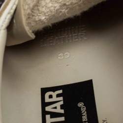 Pre Owned Golden Goose White Leather And Suede Hi Star Low Top Sneakers Size 39