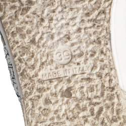 Golden Goose White/Black Crackled Leather Superstar Low-Top Sneakers Size 39