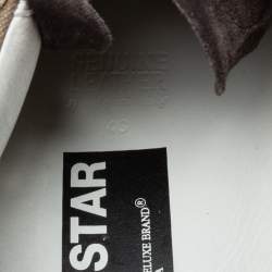 Pre Owned Golden Goose Multicolor  Camouflage Canvas and Suede Superstar Sneakers Size 43