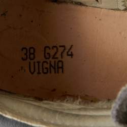 Pre Owned Golden Goose Grey Suede And Leather Slide High Top Sneakers Size 38 