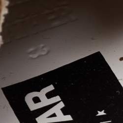 Pre Owned Golden Goose White/Rose Gold Leather and Glitter Super Star Low-Top Sneakers Size 36