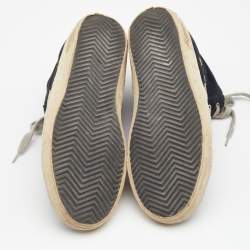 Pre Owned Golden Goose Blue Denim Star Francy High Top Sneakers Size 36