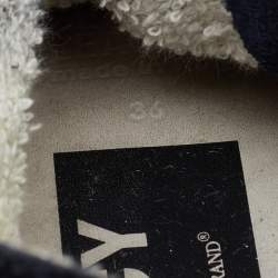 Pre Owned Golden Goose Blue Denim Star Francy High Top Sneakers Size 36