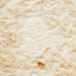 Pre Owned Golden Goose Silver Quilted Leather Lace Up Sneakers Size 38