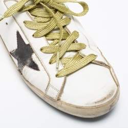 Golden Goose White Leather Superstar Low-Top Sneakers Size 39