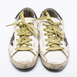 Golden Goose White Leather Superstar Low-Top Sneakers Size 39