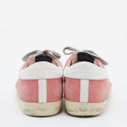 Golden Goose Multicolor Denim and Suede Superstar Sneakers Size 38