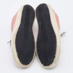 Golden Goose Multicolor Denim and Suede Superstar Sneakers Size 38