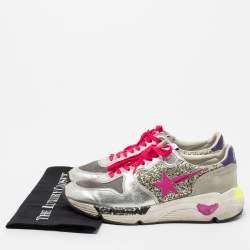 Golden Goose  Multicolor Suede and Leather Superstar Low Top Sneakers Size 40