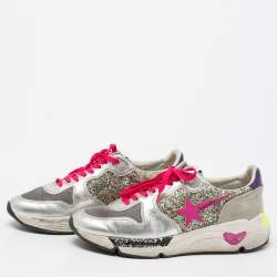 Golden Goose  Multicolor Suede and Leather Superstar Low Top Sneakers Size 40