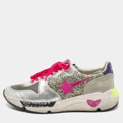 Golden Goose  Multicolor Suede and Leather Superstar Low Top Sneakers Size 40
