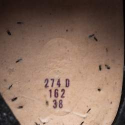 Pre Owned Golden Goose White/Black Leather Superstar Low-Top Sneakers Size 38