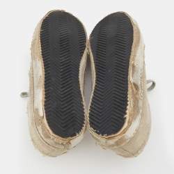 Pre Owned Golden Goose Beige Canvas Superstar Sneaker Size 40