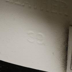 Pre Owned Golden Goose White Leather And Sequin Low Top Sneakers Size 39