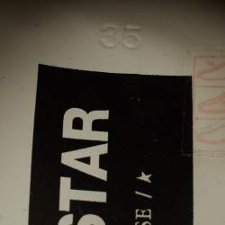 Pre Owned Golden Goose Silver/Black Leather and Suede Hi Star Sneakers Size 35