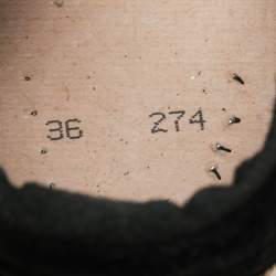 Pre Owned Golden Goose Gold Ostrich Embossed Leather Super Star Sneakers Size 36