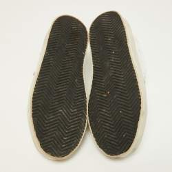 Pre Owned Golden Goose White Leather Hi Star Sneakers Size 39