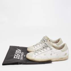 Golden Goose White Leather Superstar Sneakers Size 38