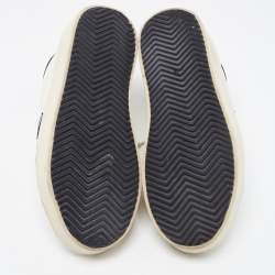 Pre Owned Golden Goose White Leather Hi Star Low Top Sneakers Size 35