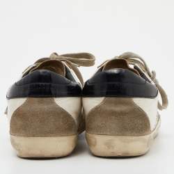 Pre Owned Golden Goose White Leather Superstar Sneakers Size 35