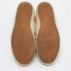 Pre Owned Golden Goose White Leather Superstar Sneakers Size 35