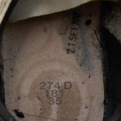 Pre Owned Golden Goose White Leather Superstar Sneakers Size 35