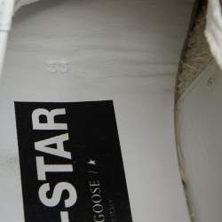 Golden Goose White Leather Pure Star Sneakers Size 36