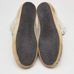 Pre Owned Golden Goose White Leather and Suede Francy Sneakers Size 37