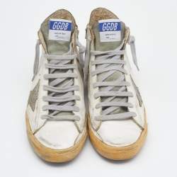 Pre Owned Golden Goose White Leather Francy Sneakers Size 37