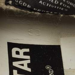 Pre Owned Golden Goose Multicolor Calf Hair and Croc Embossed Superstar Sneakers Size 38