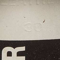 Pre Owned Golden Goose Silver/Black Leather Super Star Low Top Sneakers Size 39