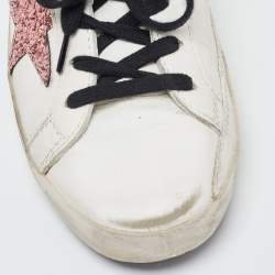 Golden Goose White Leather Superstar Low Top Sneakers Size 35