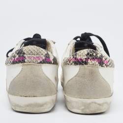 Golden Goose White Leather Superstar Low Top Sneakers Size 35