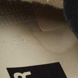 Pre Owned Golden Goose Black Leather Superstar Sneakers Size 39