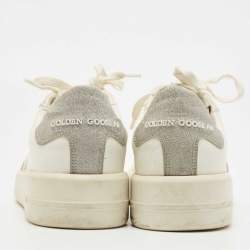 Golden Goose White Leather Superstar Low Top Sneakers Size 39