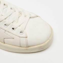 Golden Goose White Leather Superstar Low Top Sneakers Size 39