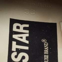 Pre Owned Golden Goose White Leather Floral Print Superstar Sneakers Size 38