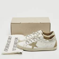 Golden Goose White Leather Superstar Low Top Sneakers Size 39