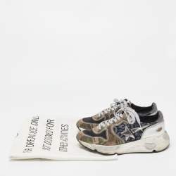 Golden Goose Multicolor Leather and Denim Athletic Sneakers Size 37