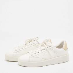 Golden Goose White Leather Purestar Sneakers Size 39