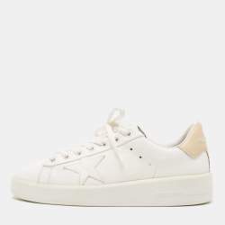 Golden Goose White Leather Purestar Sneakers Size 39