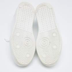 Pre Owned Golden Goose White Leather and Calf Hair PureStar Sneakers Size 41