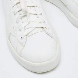 Pre Owned Golden Goose White Leather and Calf Hair PureStar Sneakers Size 41