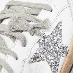 Pre Owned Golden Goose White Leather Sky Star Sneakers Size 41